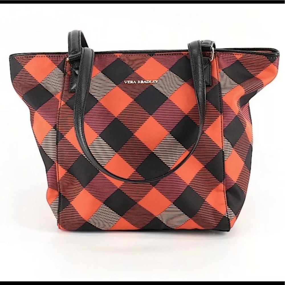 Vera Bradley ELLA Tote Handbag Plaid NWOT